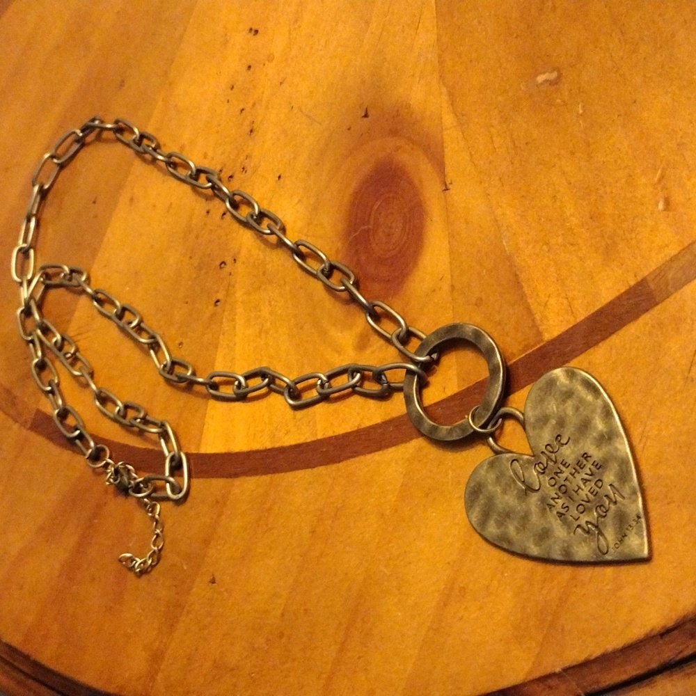 "Love One Another As I Have Loved You" Scripture Necklace